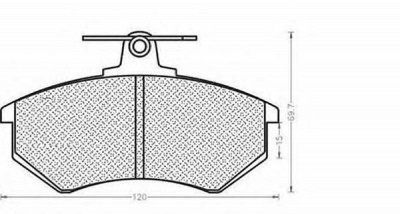 MAGNETI MARELLI 430216170196 -  Комплект тормозных колодок, дисковый тормоз